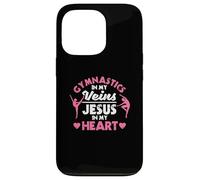 Gymnastique dans Mes veines Jésus dans Mon cœur Gymnaste chrétien Coque pour iPhone 13 Pro