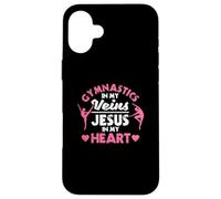 Gymnastique dans Mes veines Jésus dans Mon cœur Gymnaste chrétien Coque pour iPhone 16 Plus