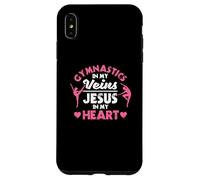 Gymnastique dans Mes veines Jésus dans Mon cœur Gymnaste chrétien Coque pour iPhone XS Max