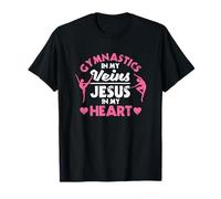 Gymnastique dans Mes veines Jésus dans Mon cœur Gymnaste chrétien T-Shirt