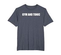 Gymnastique et Tonique T-Shirt, Homme Grandes Tailles, Bleu Chiné, 6X Tall