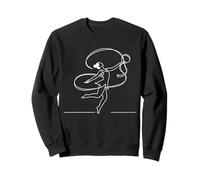 Gymnastique Ruban Line Art Danseuse Sweatshirt