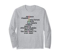 Gymnastique The Best Sport Gymnaste Citation élégante Hardwork Manche Longue