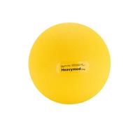 GYMNIC Heavy Med Compact Ballon lesté Ø 15 cm/2 kg Jaune pour l'entraînement et la rééducation, Surface antidérapante et Remplissage à l'eau, idéal pour Les Exercices de Force et de Coordination