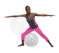 GYMNIC Opti Ballon de Gymnastique Adulte Unisexe, Transparent, Diamètre 55 cm