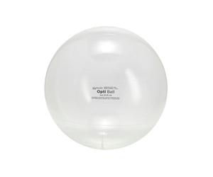GYMNIC Opti Ball Ballon Gonflable Transparent Ø 55 cm, pour la physiothérapie et la rééducation, idéal pour Les Exercices posturaux, Le Pilates et Les activités motrices avec contrôle visuel