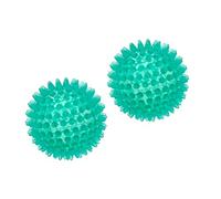 Gymnic Reflexball avec 2 balles rigides en forme de hérisson de Ø 8 cm pour le massage et la réflexologie, une idée cadeau pour le bien-être, la relaxation et la stimulation musculaire