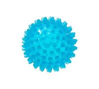 Gymnic Reflexball balle rigide Ø 6 cm en forme de hérisson, bleu, pour massage et réflexologie, idéale pour le relâchement myofascial, la stimulation circulatoire et le bien-être musculaire