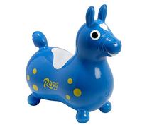 Gymnic Rody Bleu Cheval Gonflable à Sauter pour Enfants 3+, Jeu psychomoteur pour équilibre et Coordination, Compatible avec Bases à Bascule ou à roulettes, Made in Italy