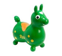 GYMNIC Rody Vert Cheval Gonflable à Sauter pour Enfants 3+, Jeu psychomoteur pour équilibre et Coordination, Compatible avec Bases à Bascule ou à roulettes, Made in Italy