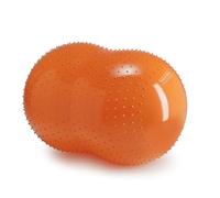 GYMNIC Sens'o'Roll Balle Double Ø Max 50 cm/L 80 cm Orange, pour la physiothérapie et la rééducation, avec reliefs massants, idéale pour l'équilibre, la mobilité et la Perception Tactile