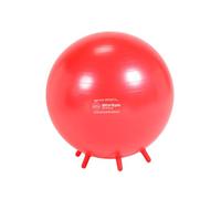 GYMNIC Sit'n'Gym Ballon d'assise Gonflable Ø 55 cm Rouge avec Pieds antidérapants, Chaise Ergonomique pour Une Posture et Un équilibre Corrects, idéal pour Le Bureau, la Maison et l'école