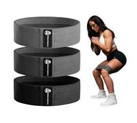 Gymreapers Bandes de résistance pour exercices de fessier | Ensemble de bandes de résistance en tissu antidérapant avec 3 niveaux - Bandes de résistance pour jambes et hanches - Pour homme et femme