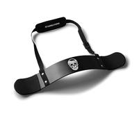 Gymreapers Biceps Arm Blaster - Isolateur de courbure de Biceps en Aluminium épais avec Bords profilés et rembourrés - Bomber de Biceps réglable pour l'haltérophilie et la Musculation (Noir)