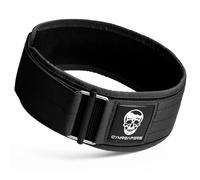 Gymreapers Ceinture d'haltérophilie à Fermeture Rapide pour Le Bodybuilding, Le Powerlifting, l'entraînement croisé - Néoprène 4 Pouces avec Boucle en métal (Noir, X-Large)