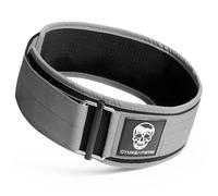 Gymreapers Ceinture d'haltérophilie à Fermeture Rapide pour Le Bodybuilding, Le Powerlifting, l'entraînement croisé - Néoprène de 4 Pouces avec Boucle en métal (Gris, Large)