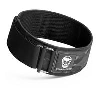 Gymreapers Ceinture d'haltérophilie à verrouillage rapide pour homme - Ceinture de sport pour haltérophilie - Avec boucle en métal néoprène de 10,2 cm - Soutien dorsal - Camouflage noir - Taille S