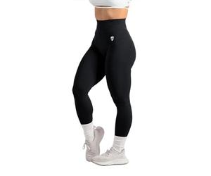 Gymreapers Infinity Legging d'entraînement sans Couture pour Femme Taille Haute sans Couture pour Exercice, Course à Pied, Yoga Actif, Noir, Taille M