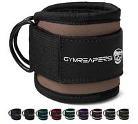 Gymreapers Paire de sangles de cheville avec câble pour entraînement des fessiers, exercices du bas du corps, sangles de jambe réglables avec rembourrage en néoprène (couleur :