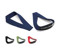 Gymreapers Paire de sangles de levage olympiques pour haltérophilie, Snatch, Clean, Powerlifting, Strongman, Deadlifts - Coton durable avec coutures renforcées (bleu marine)