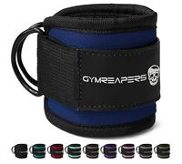 Gymreapers Sangles de cheville (lot de 2) pour machine à câble, coups de pied arrière, entraînements fessiers, exercices du bas du corps - Sangles de jambe réglables avec rembourrage en néoprène