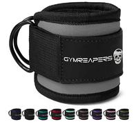 Gymreapers Sangles de cheville (paire) pour les coups de pied vers l'arrière sur la machine à câble, entraînement fessier, exercices du bas du corps - Sangles de jambe réglables avec rembourrage en