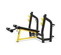 Gymrex GR-MG51 Banc De Musculation Décliné Déclinable Réglable Pour Développé Couché Avec Support De Barre (Poids max. : 135 kg, Matériau : acier peint par poudrage, Dimensions : 300 x 230 mm)