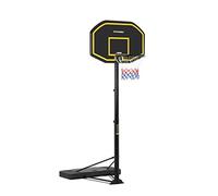 Gymrex Panier De Basketball Basket Sur Pied Panneau Enfant Adulte Accessoire Intérieur Extérieur GR-BS11 (Arceau Ø 45 cm, Hauteur 200 à 305 cm, 2 Roulettes, Pied Lestable, À L’Épreuve Des Intempéries)