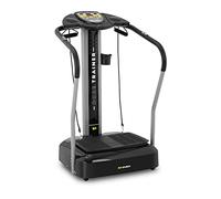 Gymrex Plateforme Vibrante Et Oscillante Plate-Forme Plateau Vibrant Plaque Sport Musculation Machine pour Maigrir GR-MG39 (Max. 120 kg, Surface 53 x 37 cm, 2 Bandes, Mesure La Graisse, Ampl. 12mm)