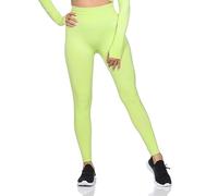 GYMSHARK Vital Seamless 2.0 Leggings pour femme Couleur : jaune fluo chiné Taille : S