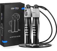 Gymtek Corde à sauter avec compteur - Corde à sauter en PVC longue avec réglage - Corde à sauter pour adulte - Fitness - Corde à sauter avec poignées antidérapantes - Appareil d'entraînement pour