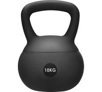 Gymtek Kettlebell 10 kg, Poids Pilates pour Femmes, Soft Kettlebell pour Workout, Haltere Musculation avec poignée, Fitness Kettlebells Doux, Ideal Fitness materiel pour Sport Maison, Couleur Noir