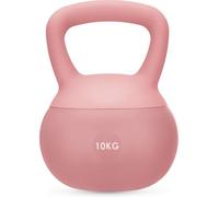 Gymtek Kettlebell 10 kg, Poids Pilates pour Femmes, Soft Kettlebell pour Workout, Haltere Musculation avec poignée, Fitness Kettlebells Doux, Ideal Fitness materiel pour Sport Maison, Couleur Rose