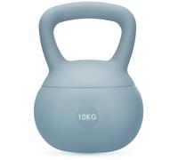 Gymtek Kettlebell 10 kg, Poids Pilates pour Femmes, Soft Kettlebell pour Workout, Haltere Musculation avec poignée, Fitness Kettlebells Doux, Ideal Fitness materiel pour Sport Maison, Couleur Bleue