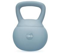 Gymtek Kettlebell 12 kg, Poids Pilates pour Femmes, Soft Kettlebell pour Workout, Haltere Musculation avec poignée, Fitness Kettlebells Doux, Ideal Fitness materiel pour Sport Maison, Couleur Bleue