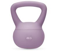 Gymtek Kettlebell 4 kg, Poids Pilates pour Femmes, Soft Kettlebell pour Workout, Haltere Musculation avec poignée, Fitness Kettlebells Doux, Ideal Fitness materiel pour Sport Maison, Couleur Violet