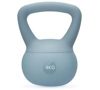 Gymtek Kettlebell 4 kg, Poids Pilates pour Femmes, Soft Kettlebell pour Workout, Haltere Musculation avec poignée, Fitness Kettlebells Doux, Ideal Fitness materiel pour Sport Maison, Couleur Bleue