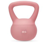 Gymtek Kettlebell 4 kg, Poids Pilates pour Femmes, Soft Kettlebell pour Workout, Haltere Musculation avec poignée, Fitness Kettlebells Doux, Ideal Fitness materiel pour Sport Maison, Couleur Rose