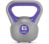 Gymtek Kettlebell Musculation avec Poids 6 kg, PVC Kettlebell Fitness Maison pour Workout,Haltere Musculation avec Poignée pour Hommes et Femme, Poids Materiel Sport, Musculation Accessoires