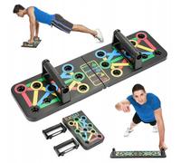 Gymtek Planche a pompe pliable et portable avec 2 poignées pour entraînement calisthenics, Planche Pompe musculation pectoraux triceps épaules, Push up Board, Machine Sport Maison, Fitness materiel