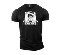 GYMTIER Train Like A Saiyan Anime T-shirt de gym pour homme - Noir - S