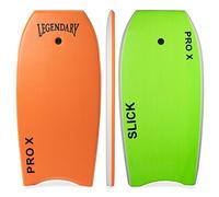 GYN Trade Legendary Pro X Bodyboard Rigide et Lisse, Orange/Vert, 41"