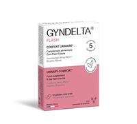 Gyndelta Flash 36mg, 10 Gélules - Confort Urinaire - Complément alimentaire à base de canneberge/cranberry, bleuet et bruyère - Laboratoire CCD