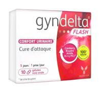 Laboratoire CCD Complément alimentaire Gyndelta Flash – Canneberge – Confort urinaire – 10 gélules