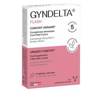 Laboratoire CCD Gyndelta Flash 36mg Confort Urinaire Cure D'Attaque 10 Gélules