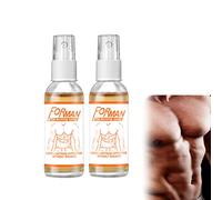 Gynecomastia Chest Tightening Spray, 2Pcs Gynécomastie Spray Fondant Cellulite, Spray de réduction de la graisse de la poitrine des hommes bio, Spray Brûle Graisse pour Le Ventre