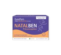 Gynefam Natalben - Préconception avec Acide Folique 5-MTHF - 60 capsules - 2 mois