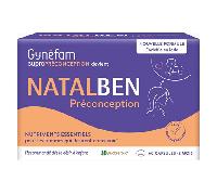 Gynefam Natalben - Préconception avec Acide Folique 5-MTHF - 60 capsules - 2 mois