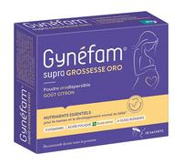 Gynéfam Supra Grossesse Oro Boîte de 1 mois 28 sachets poudre orodispersible