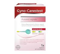 Gyno-Canestest Test Candida Vaginose bactérienne, Tampon Vaginal Test Infections Femmes, 1 Tampon Test Ph